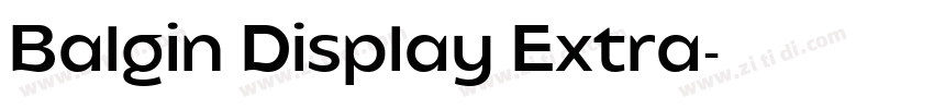 Balgin Display Extra字体转换